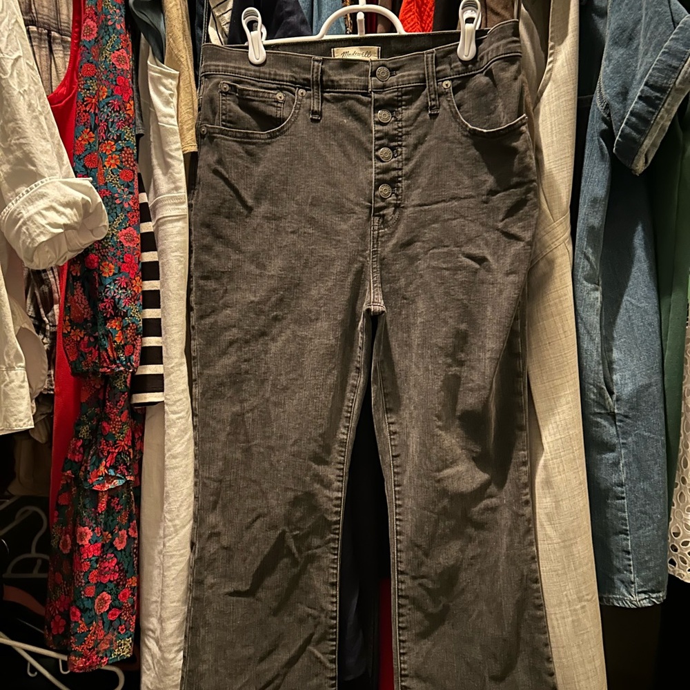 Madewell Cali Demi Boot sz 31 Women's Jeans faded black